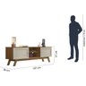 Conjunto Rack com Painel para TV até 60 Polegadas Ema Retrô CabeCasa MadeiraOriginals - 5