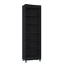 Armário Multiuso Versati Preto com 2 Portas para Lavanderia com Design Moderno Poquema - 7