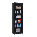 Ver imagem 5 de Armário Multiuso Versati Preto com 2 Portas para Lavanderia com Design Moderno Poquema