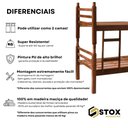 Ver imagem 5 de Beliche Reforçada 100% em Madeira Maciça Cor Imbuia