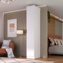 Ver imagem 1 de Guarda Roupa Ravi em Mdf 41x232,2cm 1 Porta Branco 1138