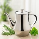 Ver imagem 1 de Mini Bule Inox 280ml Vintage Leiteira Tampa para Café Chá