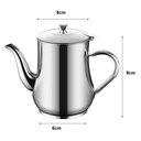 Ver imagem 3 de Mini Bule Inox 280ml Vintage Leiteira Tampa para Café Chá