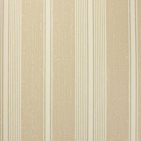 Papel de Parede Listrado Bege Importado com Cola Inclusa