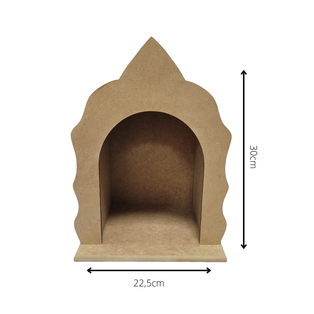 Capela Oratório em Mdf (30X22,5X17,5) MDF CRU - 2