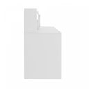 Ver imagem 6 de Escrivaninha com Painel France 2 Gavetas 135cm Artany Branca