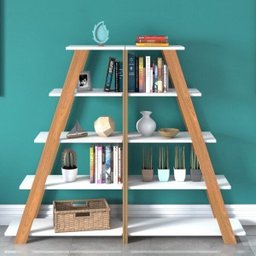 Estante Escada Multiuso para Livros 5 Prateleiras 134cmx82cm - 7