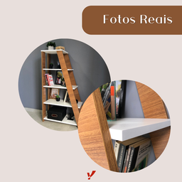 Estante Escada Multiuso para Livros 5 Prateleiras 134cmx82cm - 17