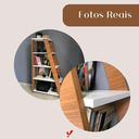 Ver imagem 7 de Estante de Livros 82CMX134CM Escada Multiuso 5 Prateleiras Branco Artany