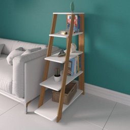 Estante Escada Multiuso para Livros 5 Prateleiras 134cmx82cm - 2