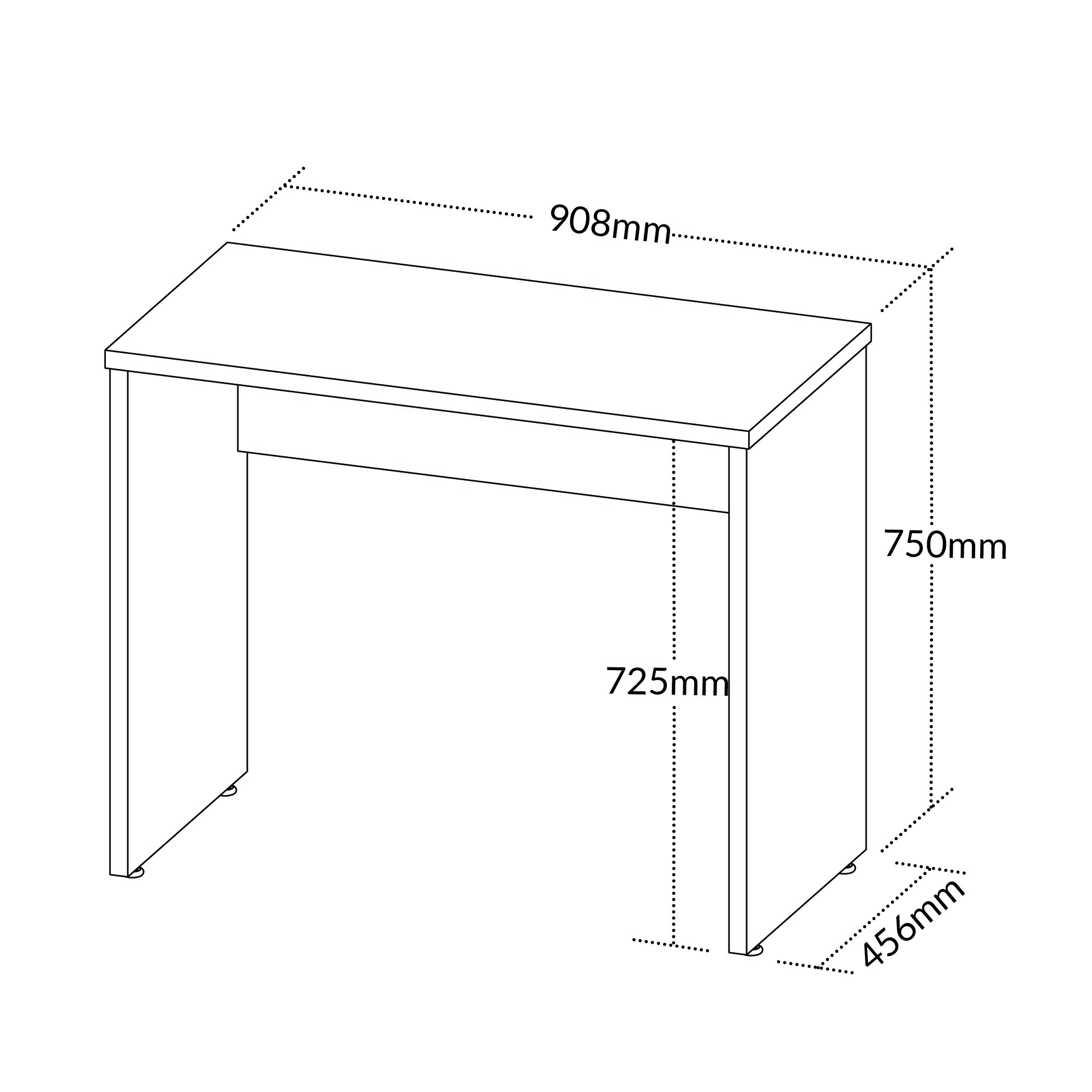 Escrivaninha 90,8cm Mary Home Office - 4