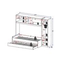Ver imagem 3 de Cama Multifuncional Solteiro g.Roupa 3PTAS c/Aux 2691 Branco Multimóveis