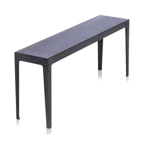Banco em Aço 160CMX35CM Rio Cinza/Cimento Queimado