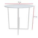 Ver imagem 3 de Mesa Prime 4 Cadeiras Branco/Branco Redonda BF Decor Prime Compacta