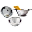 Ver imagem 1 de Jogo Cozinha 3 Peças Escorredor Arroz, Macarrão e Bowl