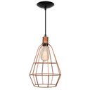 Ver imagem 3 de Pendente Trio Aramado Poptem veneza com lâmpada st58 127v cobre