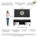 Ver imagem 4 de Rack com Painel e Suporte TV 65" Retrô com Espelho Flórida Multimóveis V3142