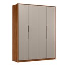 Ver imagem 1 de Guarda Roupa Casal Attore 4 Portas Nogueira/nude Prime - Demartêz