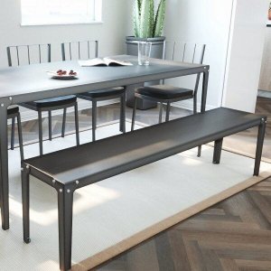 Banco em Aço sem Enconstro 4 Lugares Rio