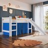 Cama Infantil Elevada com Escorregador e Cortina  - 3