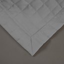 Ver imagem 4 de Kit Cobre Leito Colcha Bellini Solteiro Dupla Face Percal 300 Fios Textura Matelassê 2 Peças - Cinza