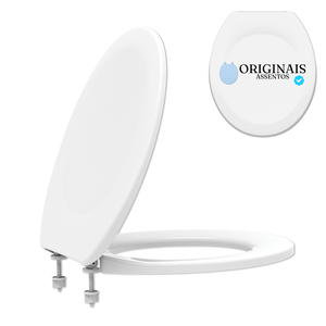 Assento Sanitário Sabara Diamantina Oval Branco