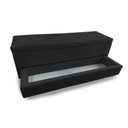 Ver imagem 1 de Puff Baú Sapateira Casal Bello Box Suede Preto