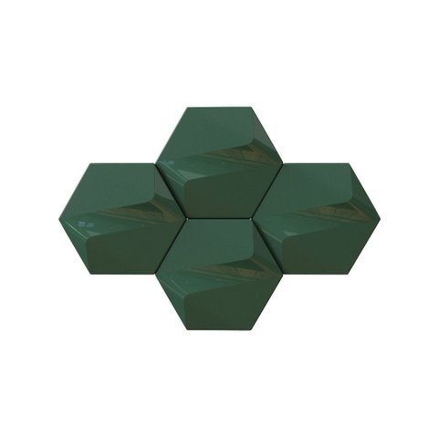 Revestimento Hexagonal 3d - Ferro Fluid - Montizi:verde Capitolio