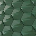 Ver imagem 2 de Revestimento Hexagonal 3d - Ferro Fluid - Montizi:verde Capitolio