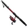 Vara De Pesca Telescópica 3,27m Acompanha Molinete Linha Anzóis - 1