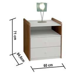 Berço Multifuncional Americano Selena Branco Com - 2