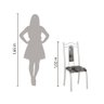 Conjunto De 6 Cadeiras 620/15 Madmelos Branco / Folha - 4