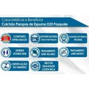 Ver imagem 5 de Colchão Solteiro Espuma D23 Pasquale Clean (88x188x14) - Paropas