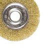Rebolo Videa Carbeto Silicio para Afiação 6 X 3-4 Gr 100 + Escova Circular Arame Ondulado Med 6 X - 6
