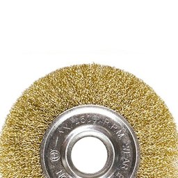 Rebolo Videa Carbeto Silicio para Afiação 6 X 3-4 Gr 100 + Escova Circular Arame Ondulado Med 6 X - 2