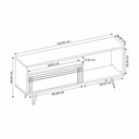 Ver imagem 5 de Rack Bancada Nt 1285 Freijó com Preto - Notável