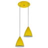 Luminária Pendente Duplo Cor Amarelo - 1