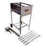 Churrasqueira Giratória 5 Espetos Issi Grill Inox Bivolt - 5