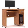 Mesa para Computador Escrivaninha Vicenza com 1 Gaveta e Rodízios Amêndoa - Fabrica 1 Móveis - 2