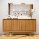 Ver imagem 2 de Buffet Aparador 160cm 4 Portas Orgânico Cecy Nature Z56 - Mpozenato