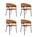 Ver imagem 3 de Kit 4 Cadeiras Poltrona Jantar Gourmet Estofada Mara Rivatti