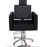 Cadeira Evidence Barbeiro Cabeleireiro Fixa com Base Giratória:preto - 1