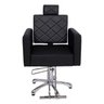 Cadeira Evidence Barbeiro Cabeleireiro Fixa com Base Giratória:preto - 3