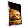 Quadro Hamburguer Canvas sem Vidro Tamanho-moldura 70x50 Filete Cor Branca - 1