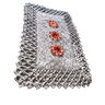 Tapete de Luxo crochê Artesanal Cinza com Flor - 3