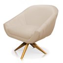 Ver imagem 5 de Kit 02 Poltronas Giratória Giovana Corino Base Madeira MA30 - D’Rossi
