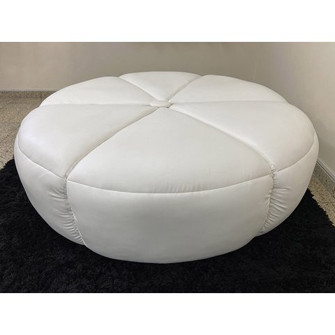Puff Decorativo Tangerina 1,60x0,45 Branco Alpoim