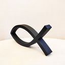 Ver imagem 4 de Estatueta Peixe - Decoração Imagem Religiosa, Artigo Casa, Enfeite de Mesa - Cor: Preto