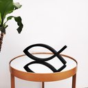 Ver imagem 2 de Estatueta Peixe - Decoração Imagem Religiosa, Artigo Casa, Enfeite de Mesa - Cor: Preto
