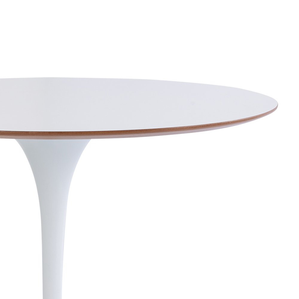 Conjunto Mesa 90 Branca Saarinen e 4 Cadeiras Leda Branca - 3